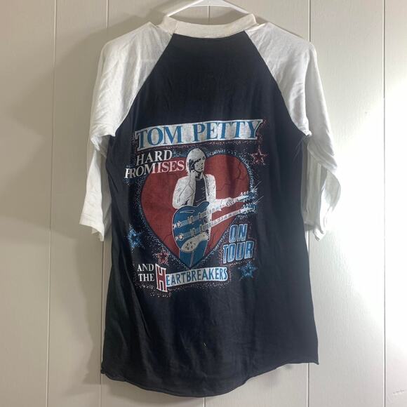 1983 TOM PETTY & THE HEARTBREAKERS single stitch raglan baseball tee shirt M - Picture 6 of 8